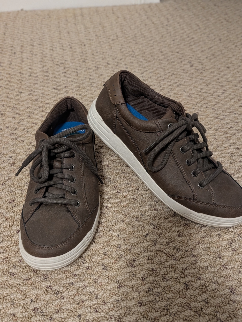 Nunn Bush Brown Casual Leather Low-Top Sneakers